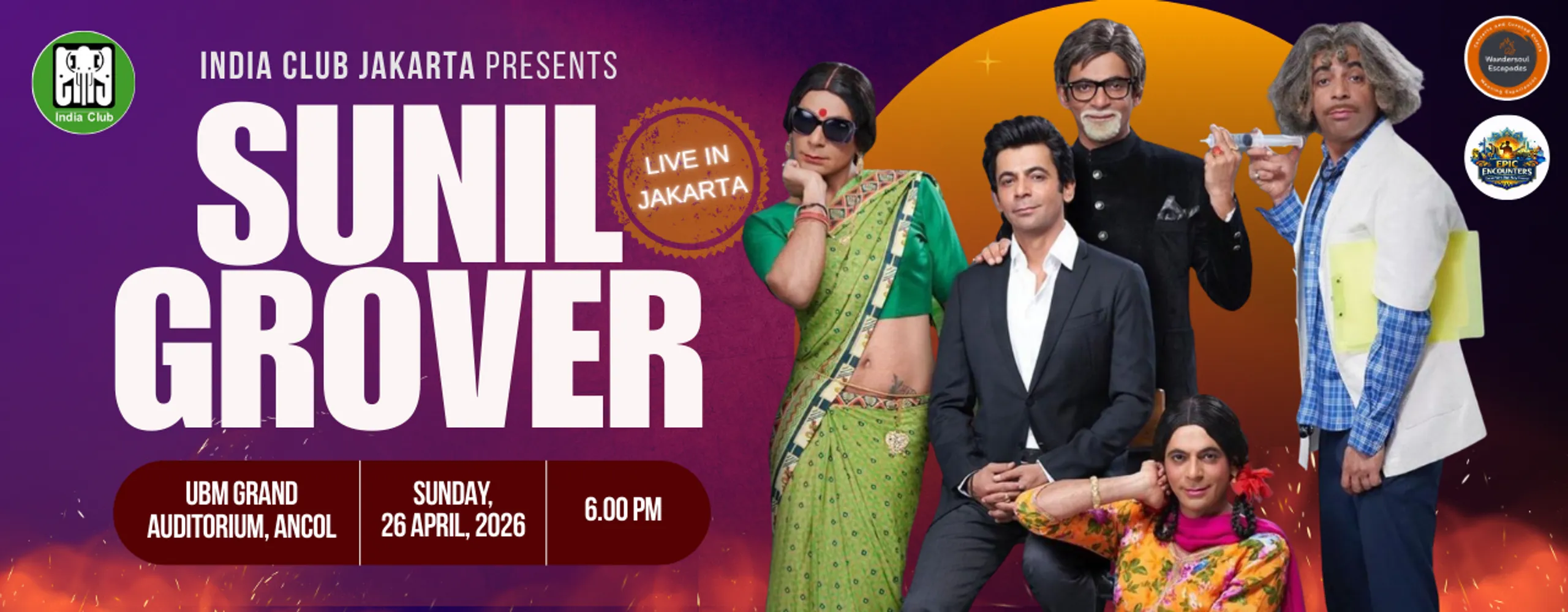 Sunil Grover Live in Jakarta